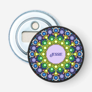 Colourful Add Your Name Magnetic Refrigerator Bottle Opener