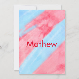 Colourful add your name text image invitation