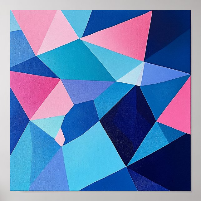 Colourful Aesthetic Decor Geometric Abstraction Ar (Front)
