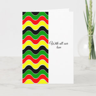 Colourful African American sympathy Card