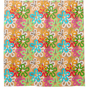 Colourful African Blob Abstract Shapes Pattern