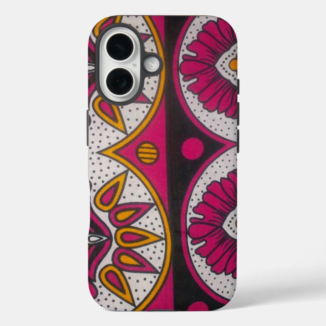 Colourful African Fabric Motif Art Print Case-Mate iPhone Case (Back)
