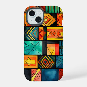 Colourful African Print iPhone 15 Pro Case