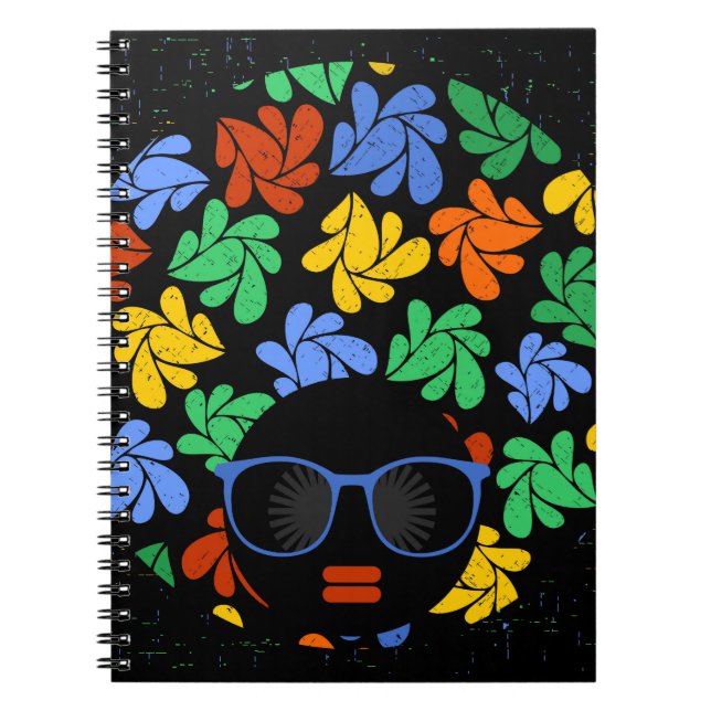Colourful Afro Love Notebook (Front)