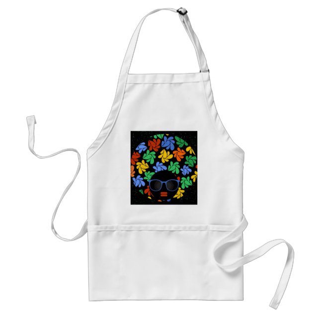 Colourful Afro Love Standard Apron (Front)