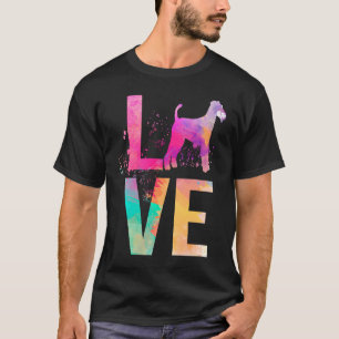 Colourful Airedale Terrier Dog Mom  Airedale Terri T-Shirt