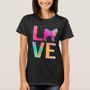 Colourful Alaskan Malamute Dog Mom Gifts Alaskan M T-Shirt