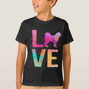 Colourful Alaskan Malamute Dog Mom Gifts Alaskan M T-Shirt