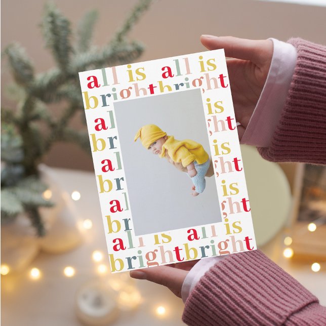 Colourful All Is Bright Pattern With Photo (Creator Uploaded)