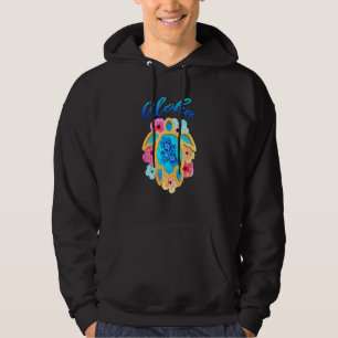 Colourful Aloha Hawaii Vacation Sea Turtle Hoodie