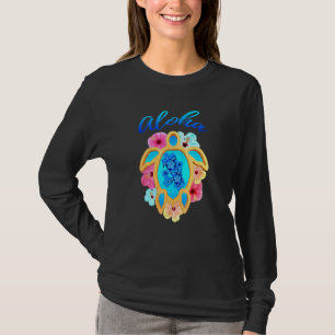 Colourful Aloha Hawaii Vacation Sea Turtle T-Shirt