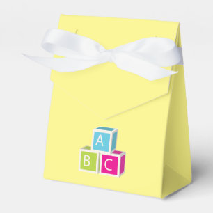 Colourful Alphabet blocks Favor Box