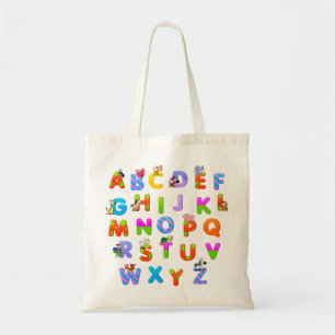 Colourful Alphabetical Letters Tote Bag