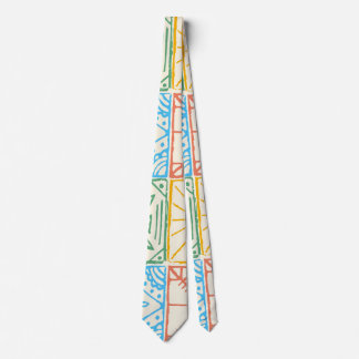 Colourful Amalfi style tile seamless pattern Tie