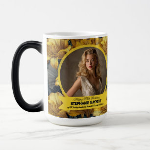 Colourful Amaryllis Surprise Birthday Customized Magic Mug