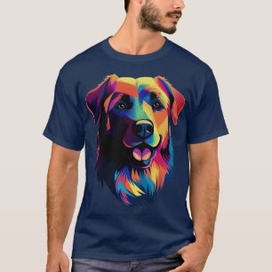 Colourful Anatolian Shepherd Art Kangal Dog Face T-Shirt