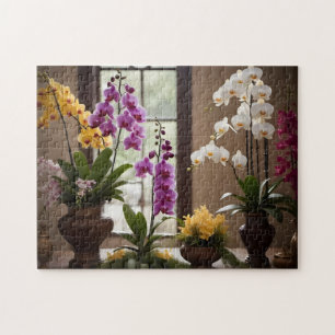 Colourful and beautiful collection of flowers jigsaw puzzle