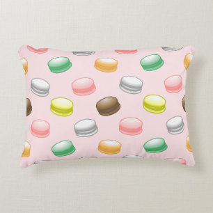Colourful and Beautiful Macarons Accent Pillow