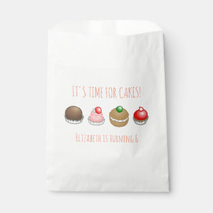 Colourful and delicious cakes favour bag