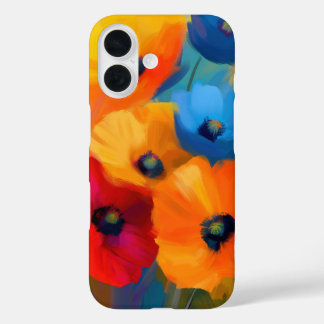 Colourful and Dramatic Flower Blossoms iPhone 16 Case