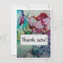 Colourful and elegant Thank You Card