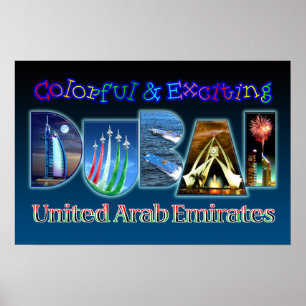 Colourful and Exciting Dubai Poster