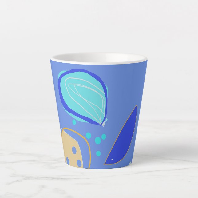 Colourful and fun design Latte Mug (Front)