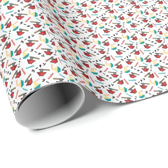 Colourful and Fun Ramen Noodle with Japanese Wrapping Paper (Roll Corner)