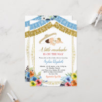 Colourful and Gold Charro Let's Fiesta Invitation