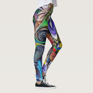 Colourful and modern Graffiti leggings