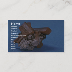Colourful and shiny Topaz crystals Business Card