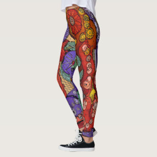 Colourful and Trendy Abstract Pattern Leggings