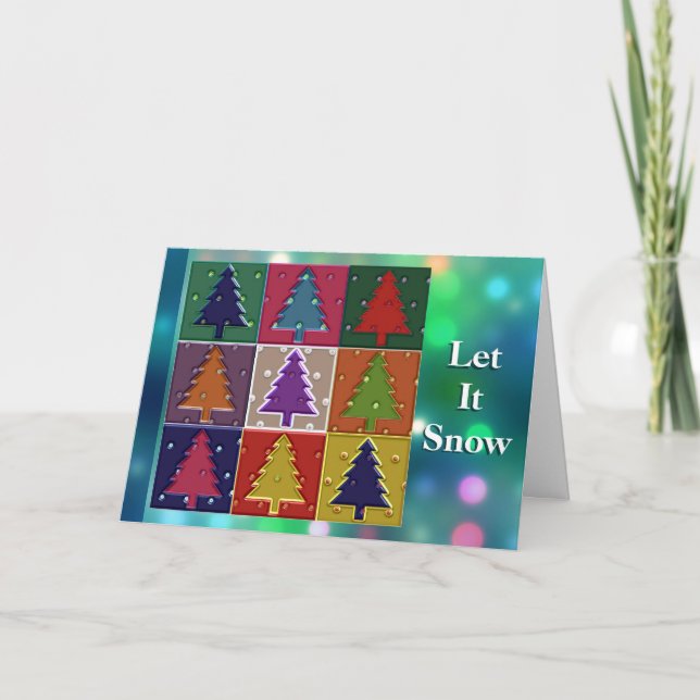 Colourful And Unique Holiday Greeting Card (Front)