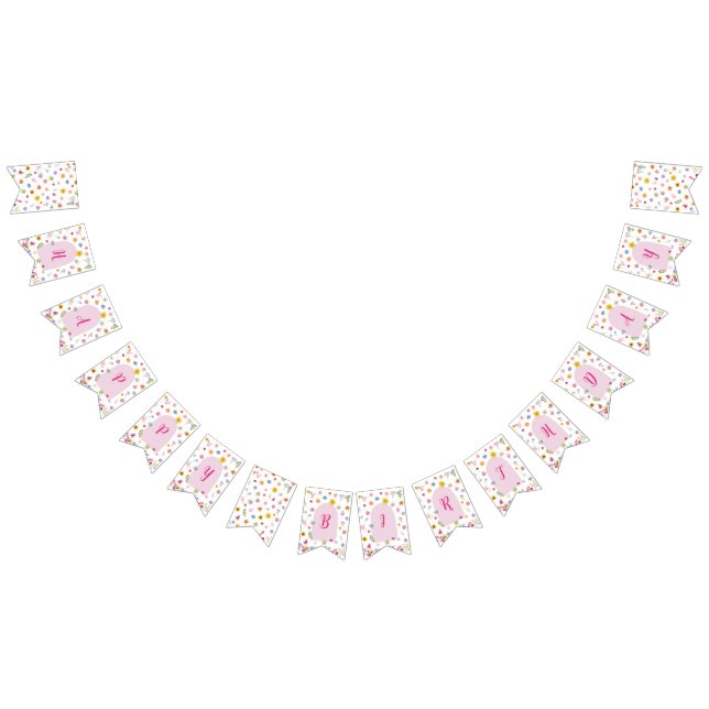 Colourful and Vibrant Wildflower Bunting Flag (All)