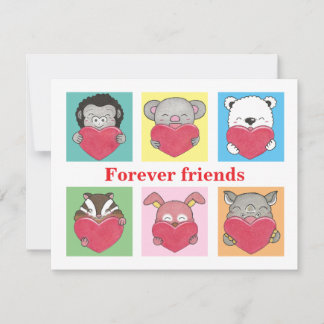 Colourful Animal Cartoon for Kids Friends Flat Car