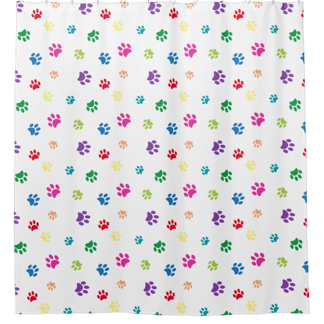 Colourful Animal Paw Prints (Front)