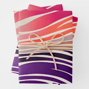 Colourful Animal Print Art Wrapping Paper Sheets