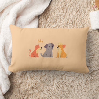 Colourful Animal Print Throw Pillow