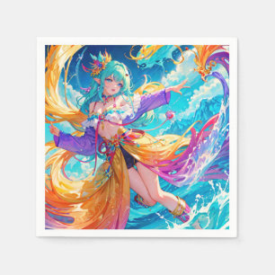 Colourful/anime/cartoon napkin