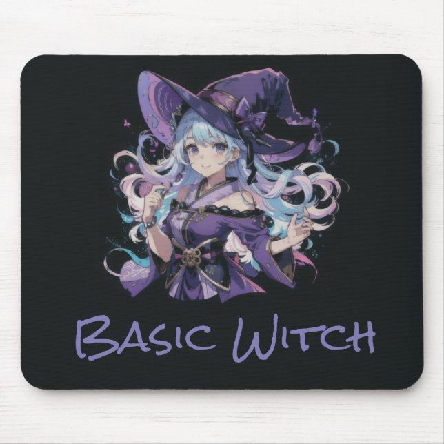 Colourful/Anime/witch/Halloween Mouse Pad (Front)