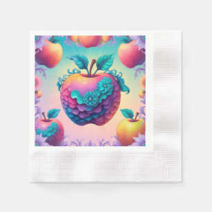 Colourful apple napkin