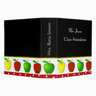 Colourful Apples Teacher's Binder