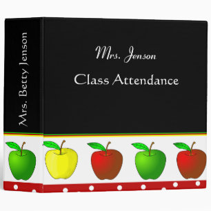 Colourful Apples Teacher's Binder
