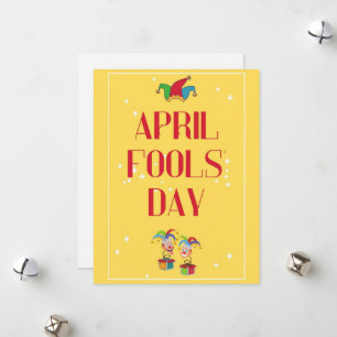 Colourful April Fools' Day Holiday Card