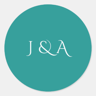 Colourful Aquarium Classic Round Sticker