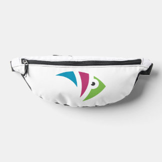 colourful aquarium fish illustration design fanny pack