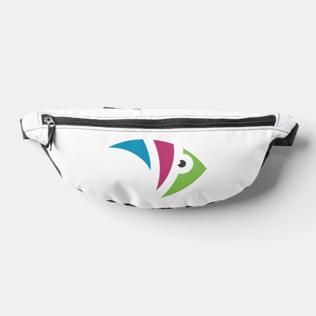 colourful aquarium fish illustration design fanny pack (Lay Down)