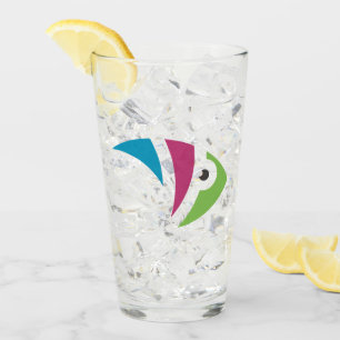 colourful aquarium fish illustration design glass