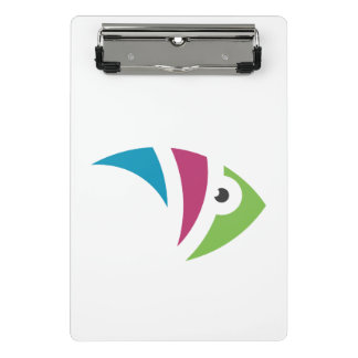 colourful aquarium fish illustration design mini clipboard