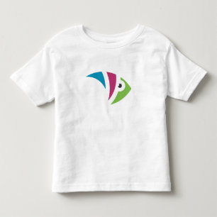 colourful aquarium fish illustration design toddler t-shirt